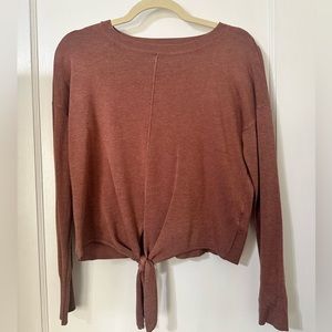 Francesca’s Front Knotted Long Sleeve